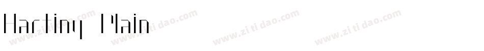 Harting Plain字体转换